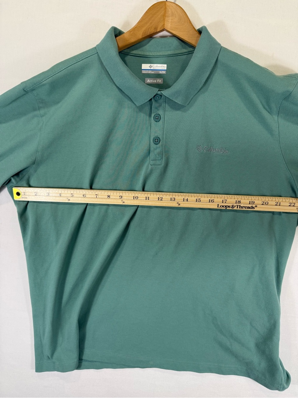 Columbia Men’s Polo Shirt - Teal Green - Picture 11 of 15